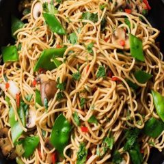 mushroom noodles